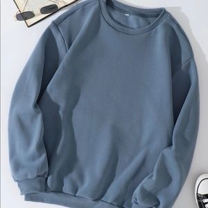 Shein blue crewneck